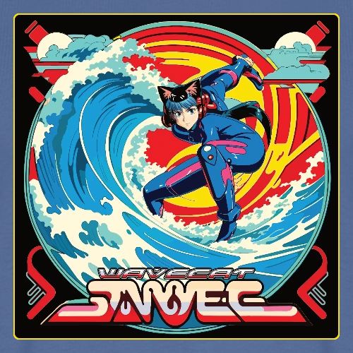 Anime Wavecat Surfer - Men's Premium T-Shirt