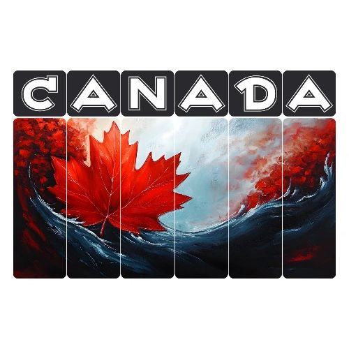 Canada Icon in Color - Men's Premium T-Shirt