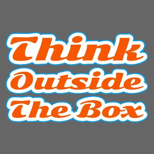 Think Outside the Box — Creative Mindset Script - Men's Premium T-Shirt