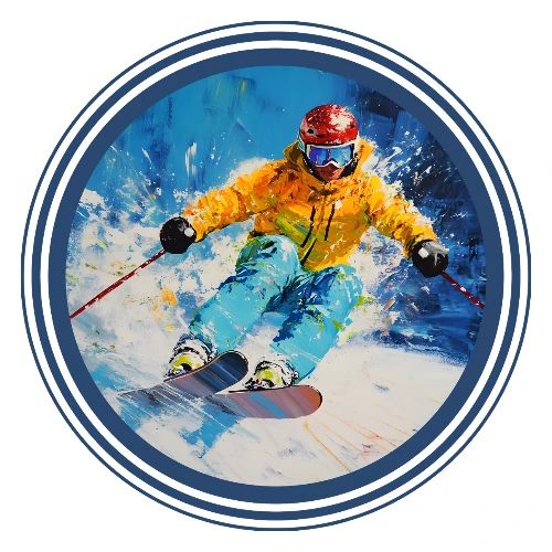 Born for Skiing - Men's Premium T-Shirt
