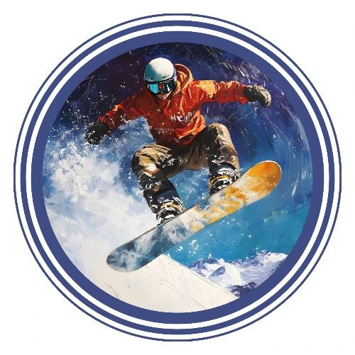 Snowboarding Rush - Men's Premium T-Shirt
