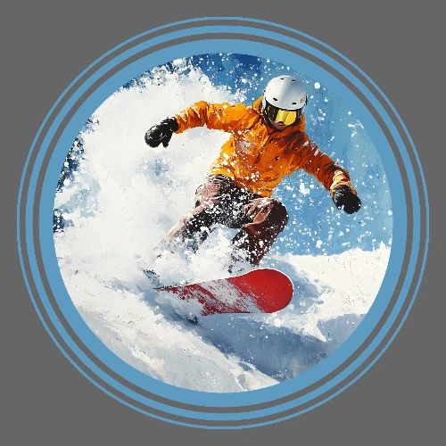 Snowboarding Edge - Men's Premium T-Shirt