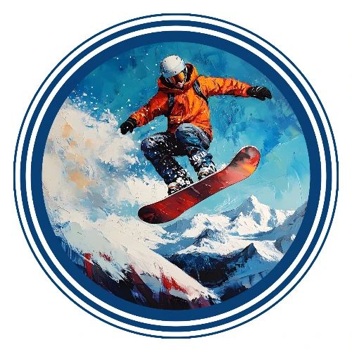 Snowboarding Vibes - Men's Premium T-Shirt