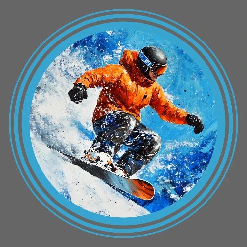 Snowboarding Motion - Men's Premium T-Shirt