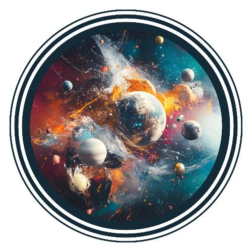 Planets in Acrylic Dreams - Men's Premium T-Shirt