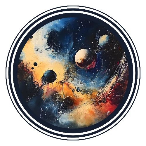 Chaotic Color Planets - Men's Premium T-Shirt