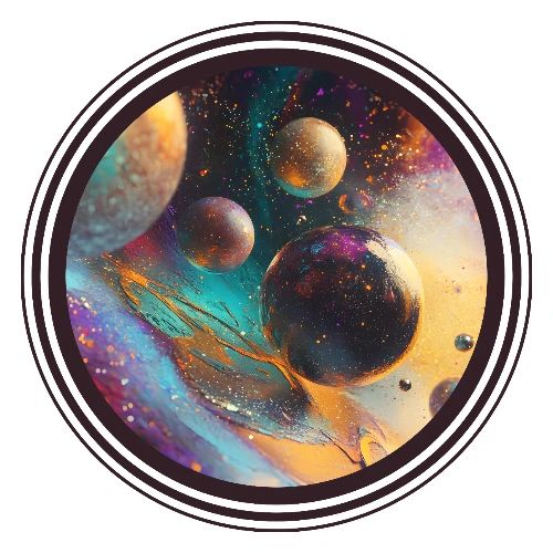 Planets in the Abstract - Men's Premium T-Shirt