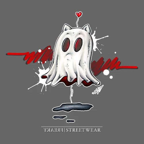 catghost in love - Men's Premium T-Shirt