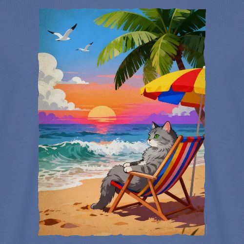 Rainbow Beach cat - Men's Premium T-Shirt