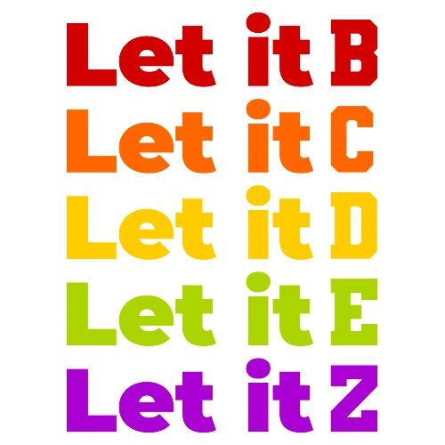 Let It Be Alphabetical - Men's Premium T-Shirt