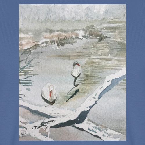 White swans - Men's Premium T-Shirt