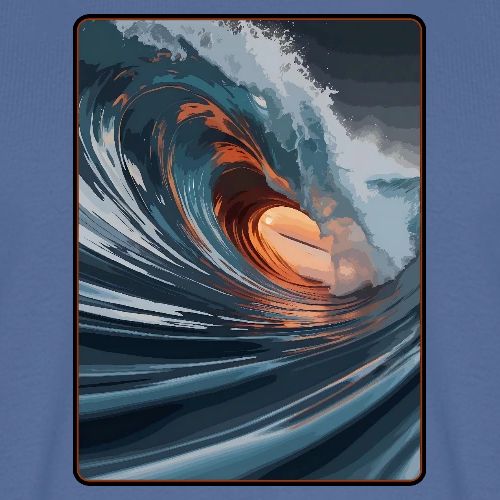 Copper Light Wave - Men's Premium T-Shirt