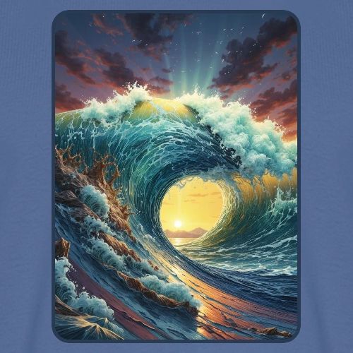 Eternal Circle Wave - Men's Premium T-Shirt