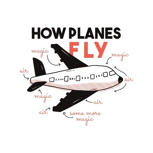 How Planes Fly - Men's Premium T-Shirt