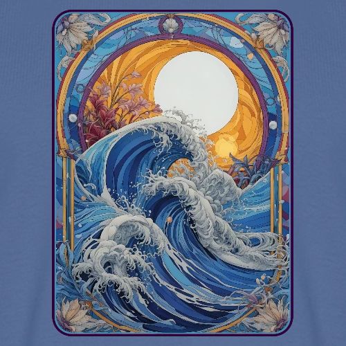 Art Nouveau Wave - Men's Premium T-Shirt