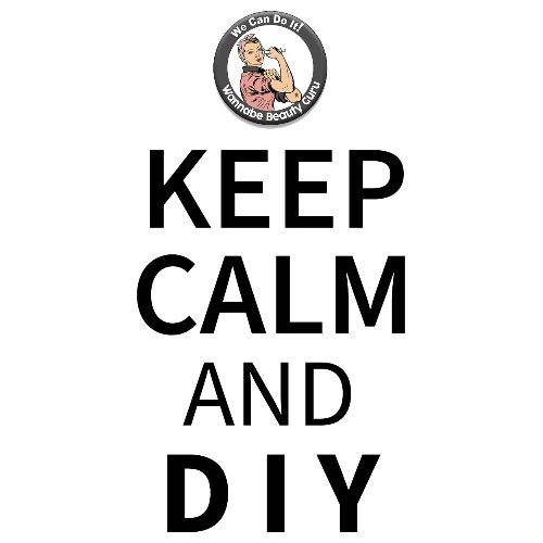 Keep Calm and DIY On Black Text - Men's Premium T-Shirt