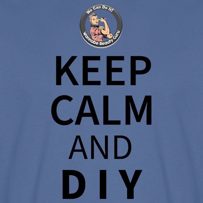 Keep Calm and DIY On Black Text