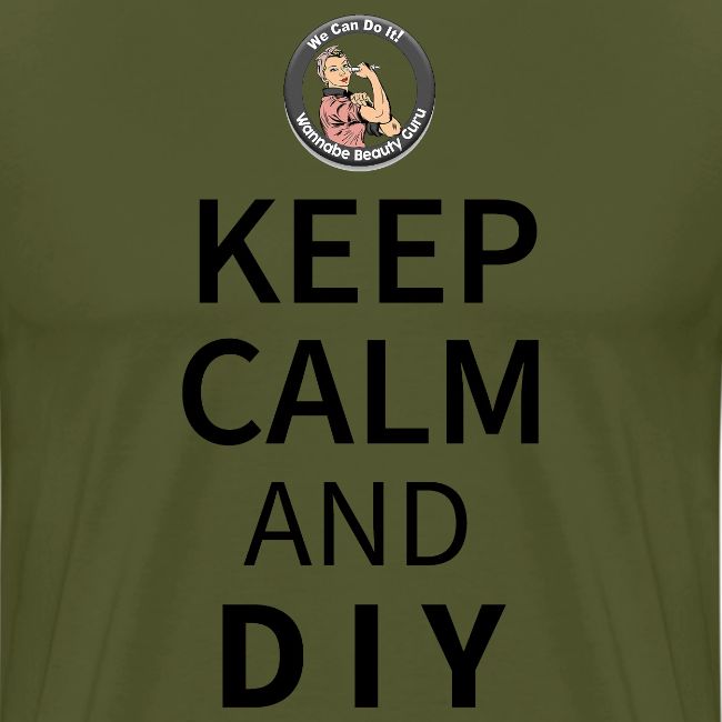 Keep Calm and DIY On Black Text