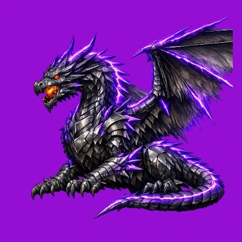 Neon Dragon at Rest