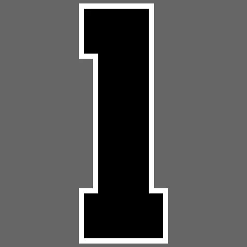 Varsity Number 1 Athletic Style - Men's Premium T-Shirt