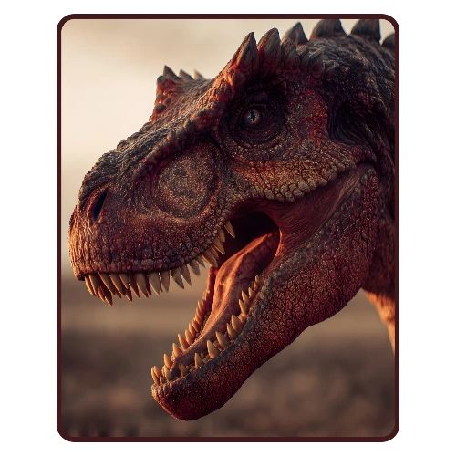 T Rex Roaring Close-Up Design - Men's Premium T-Shirt