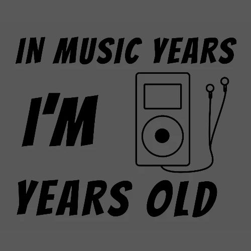 In Music Years I'm - MP3 Player - Men's Premium T-Shirt