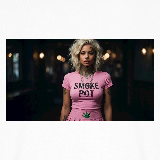 **Smoke Pot Pink Rebel Tee**