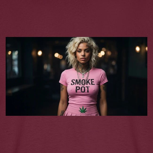 **Smoke Pot Pink Rebel Tee**