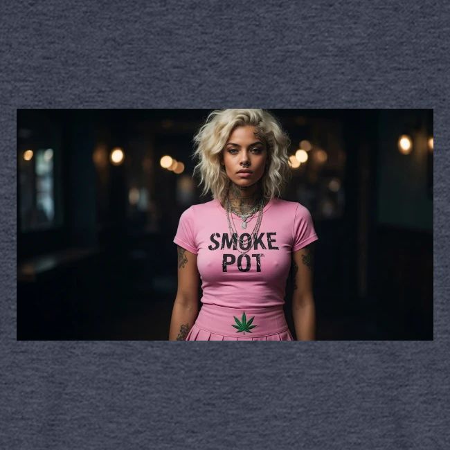 **Smoke Pot Pink Rebel Tee**