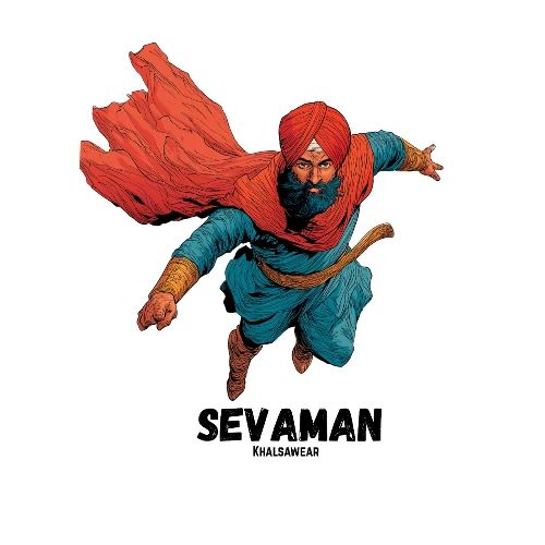 Sevaman, Superhero Sardar - Men's Premium T-Shirt