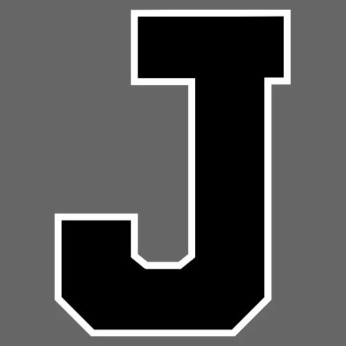 Varsity Letter J Athletic Alphabet Graphic - Men's Premium T-Shirt