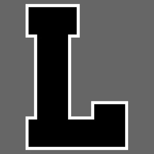 Varsity Letter L Athletic Monogram - Men's Premium T-Shirt