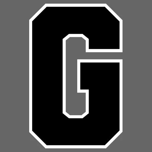 Varsity Letter G Collegiate Alphabet Art - Men's Premium T-Shirt