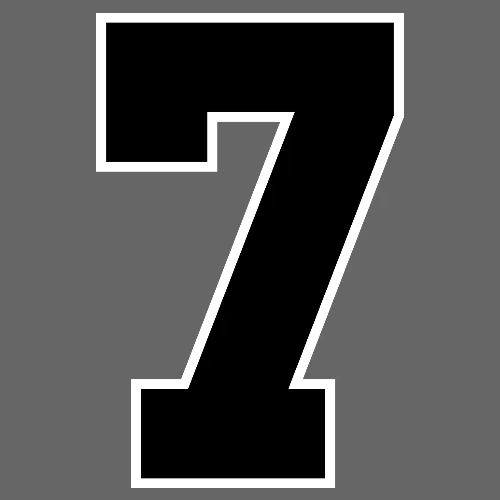 Varsity Number 7 Athletic Look - Men's Premium T-Shirt