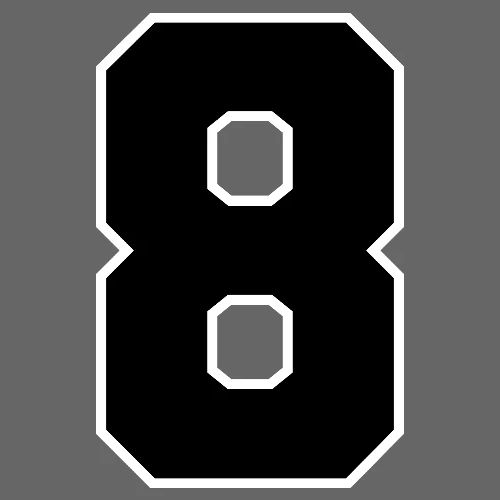 Varsity Number 8 College Style - Men's Premium T-Shirt