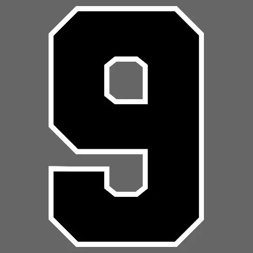 Varsity Number 9 Athletic Font - Men's Premium T-Shirt