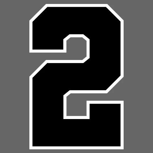 Varsity Number 2 Sports Design - Men's Premium T-Shirt