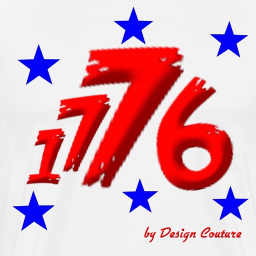 4TH OF JULY 1776 RED - Men's Premium T-Shirt
