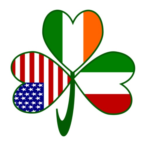 Italian Irish American Shamrock - Men's Premium T-Shirt