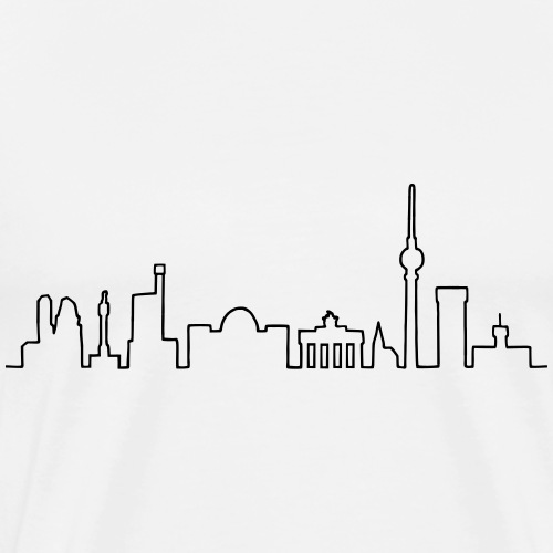 Skyline of Berlin - Men's Premium T-Shirt