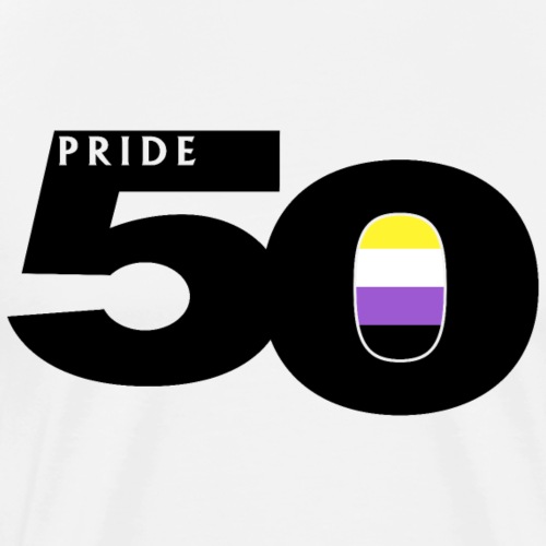 50 Pride Nonbinary Pride Flag - Men's Premium T-Shirt