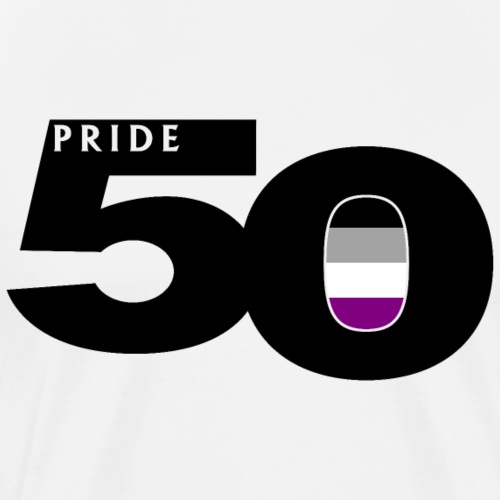 50 Pride Asexual Pride Flag - Men's Premium T-Shirt