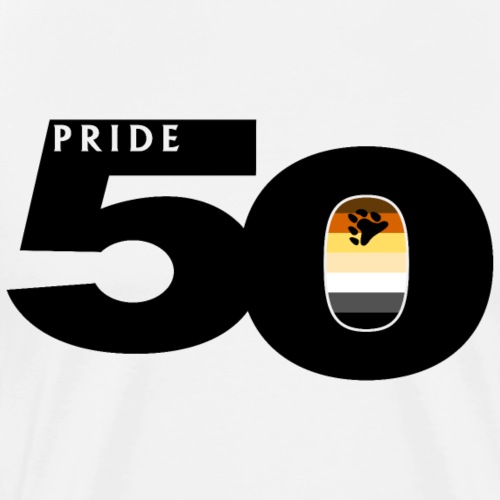 50 Pride Gay Bear Pride Flag - Men's Premium T-Shirt