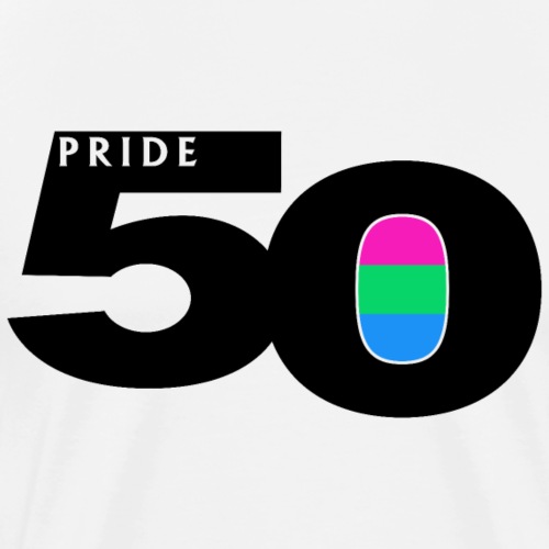 50 Pride Polysexual Pride Flag - Men's Premium T-Shirt