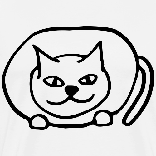 fat cat - Men's Premium T-Shirt