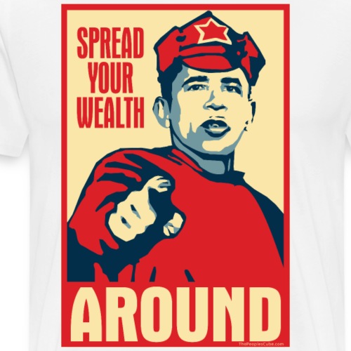 Obama Red Army Soldier: Spread your wealth around - Men's Premium T-Shirt