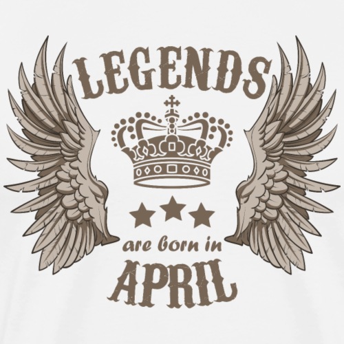 Legends Are Born In April - Men's Premium T-Shirt