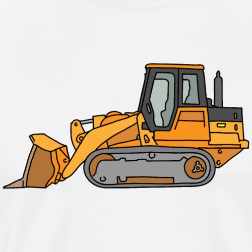 Bulldozer (orange) - Men's Premium T-Shirt