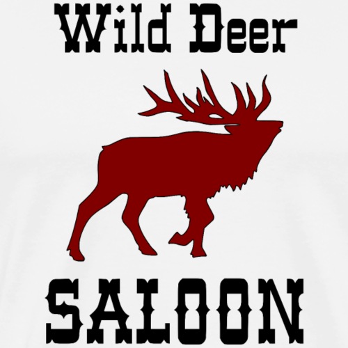 wild deer saloon - Men's Premium T-Shirt