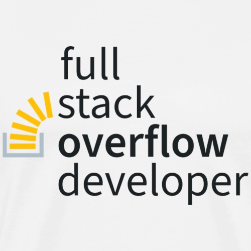 Full Stack Overflow Developer by Git Shirts - Men's Premium T-Shirt